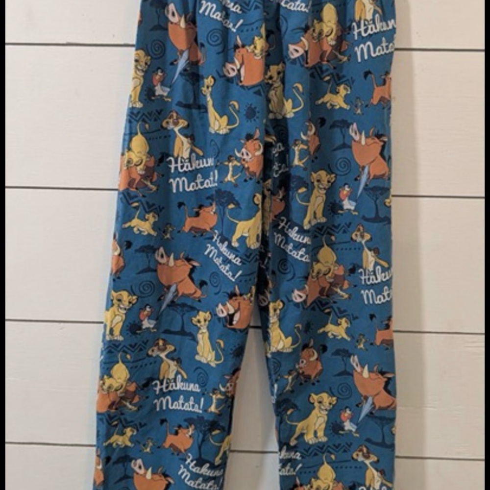 Kids Blue Lion King Pajamas size large